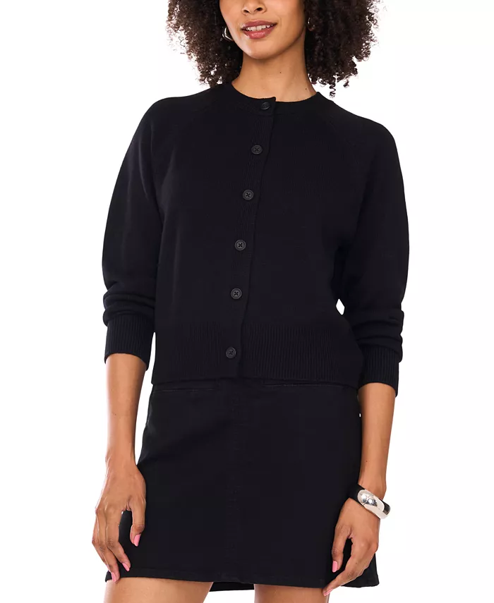 Женский уютный кардиган с регланными рукавами Vince Camuto, черный
Женский уютный кардиган с регланными рукавами Vince Camuto, черный