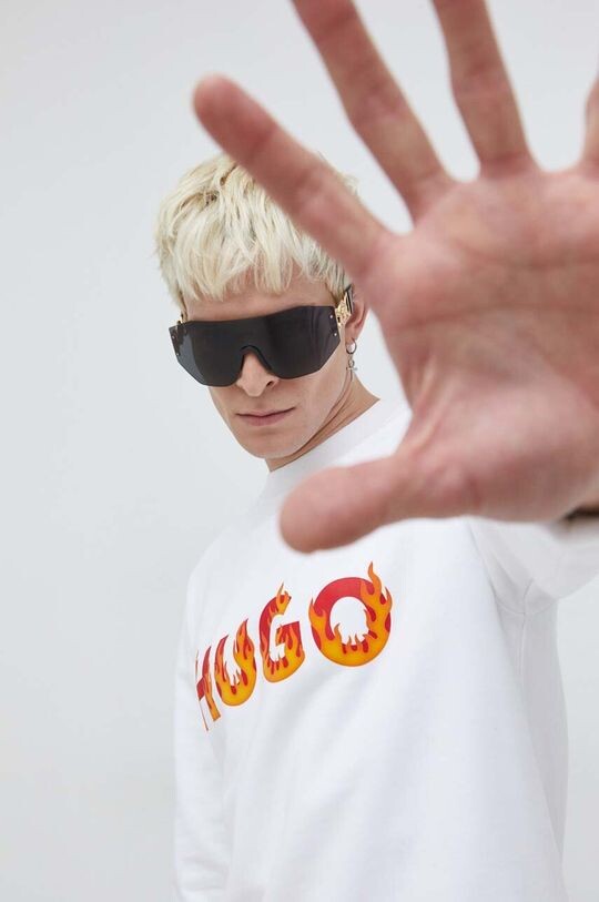 Хлопковая толстовка Hugo, белый
Хлопковая толстовка Hugo, белый