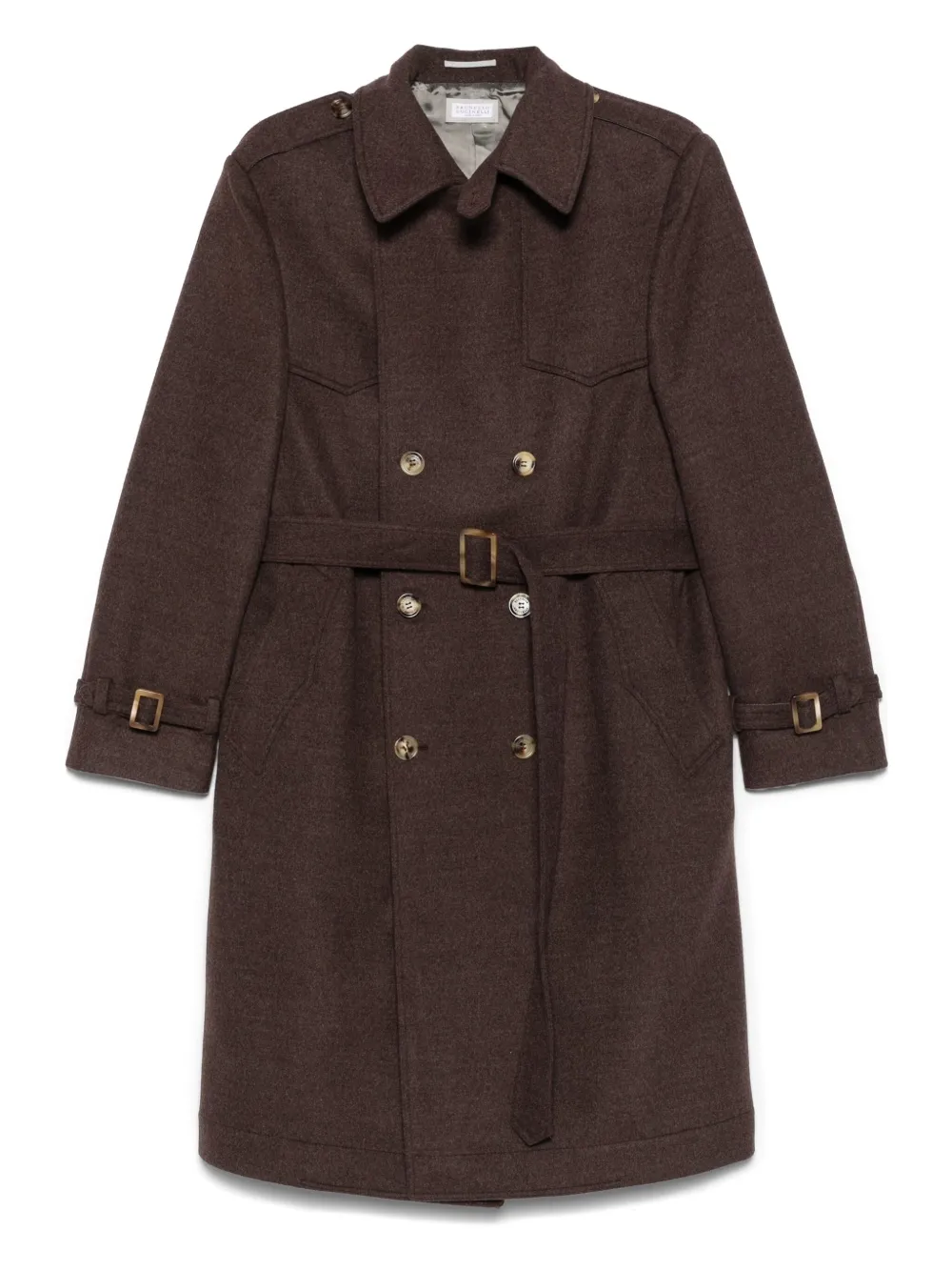 Пальто с поясом Brunello Cucinelli, коричневый
Пальто с поясом Brunello Cucinelli, коричневый