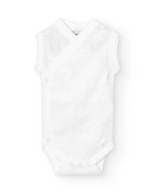 Набор из 2 ажурных детских боди без рукавов с мишками Babidú, белый
Набор из 2 ажурных детских боди без рукавов с мишками Babidú, белый