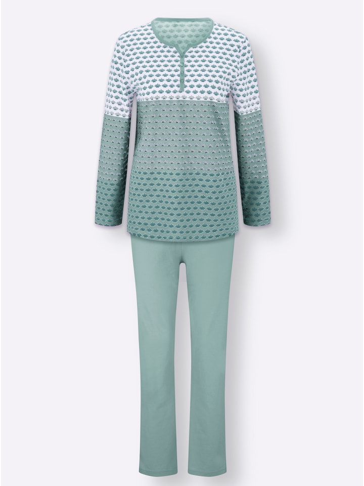 WITT WEIDEN Пижама цвета экрю-лайм-мята
WITT WEIDEN Пижама цвета экрю-лайм-мята