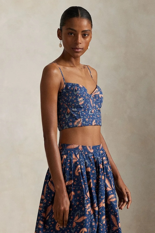 Хлопковая блузка Polo Ralph Lauren, синий
Хлопковая блузка Polo Ralph Lauren, синий