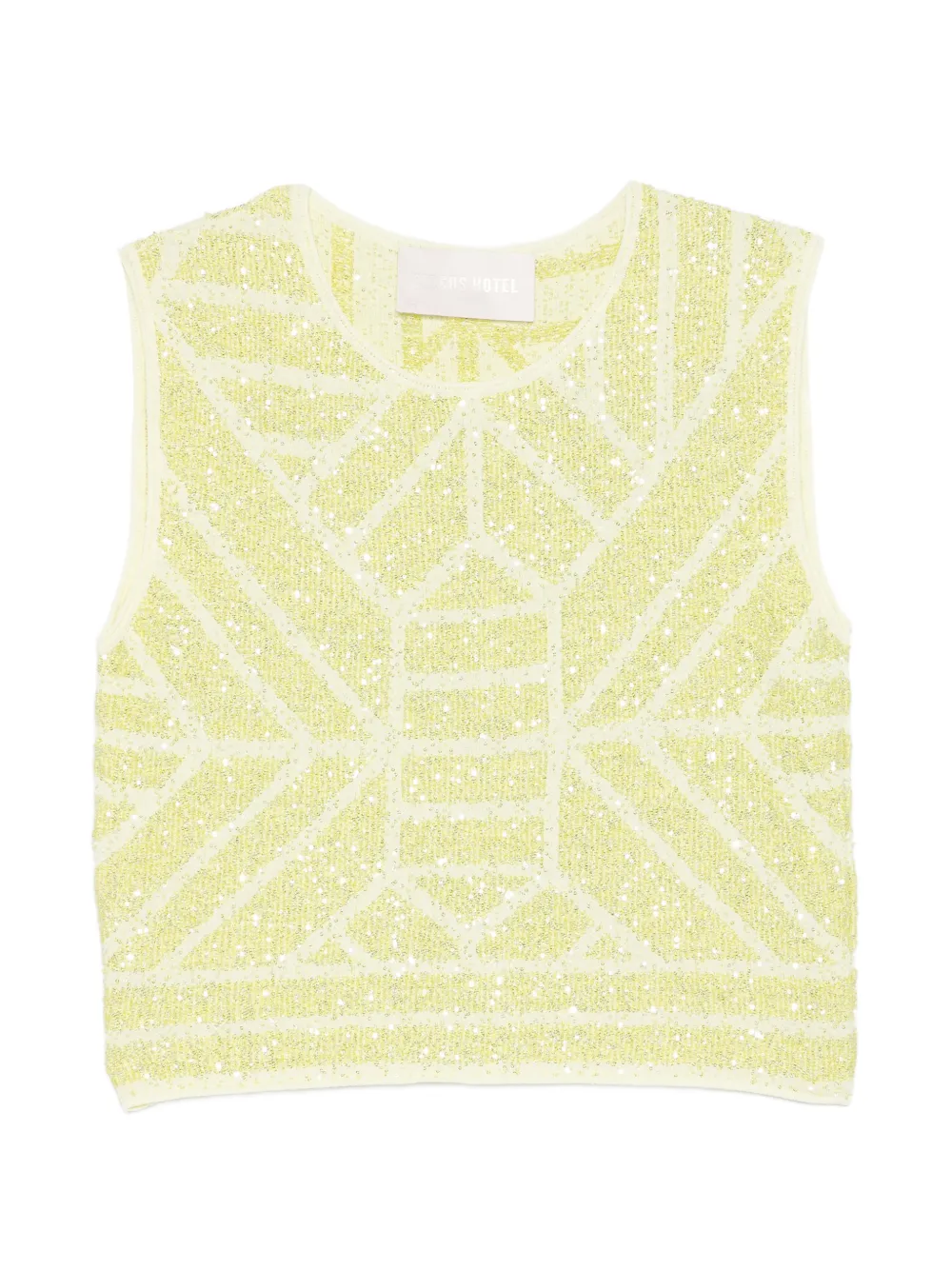 Топ с геометрическими пайетками Circus Hotel, желтый
Топ с геометрическими пайетками Circus Hotel, желтый