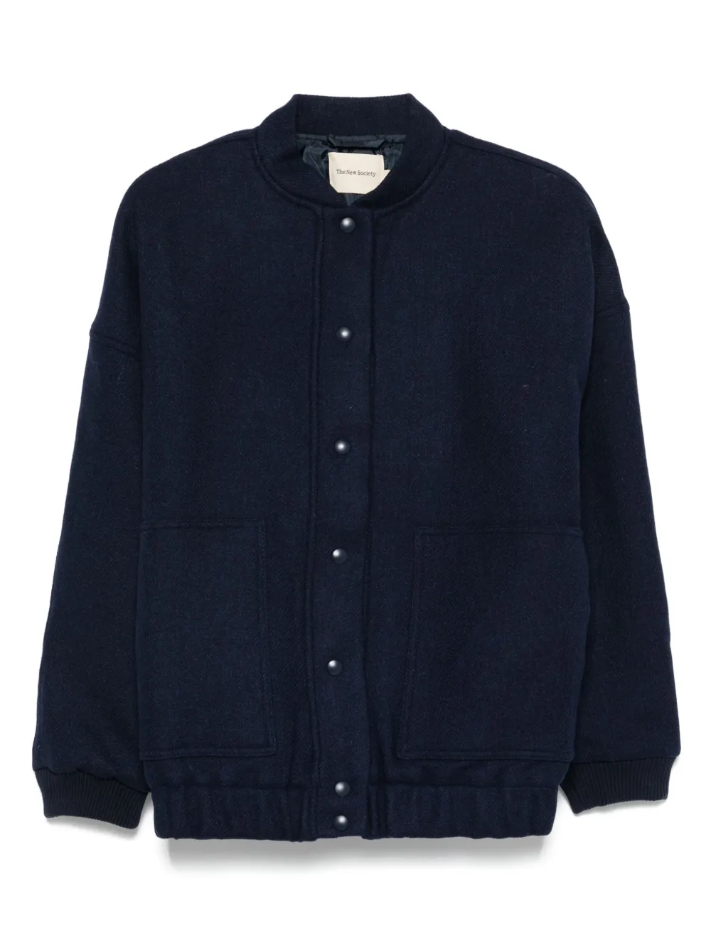 Бомбер с карманами The New Society, синий
Бомбер с карманами The New Society, синий