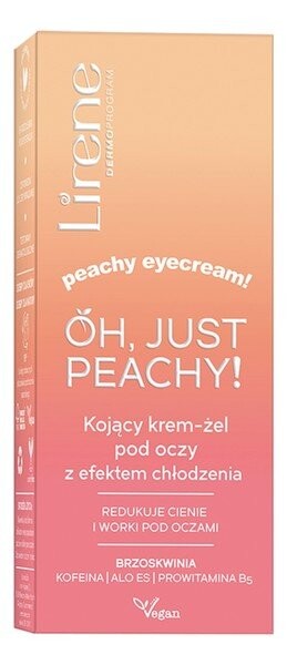Лирен О, просто персиковый! Крем-гель для глаз с охлаждающим эффектом, успокаивающий, 15 мл Lirene
Лирен О, просто персиковый! Крем-гель для глаз с охлаждающим эффектом, успокаивающий, 15 мл Lirene