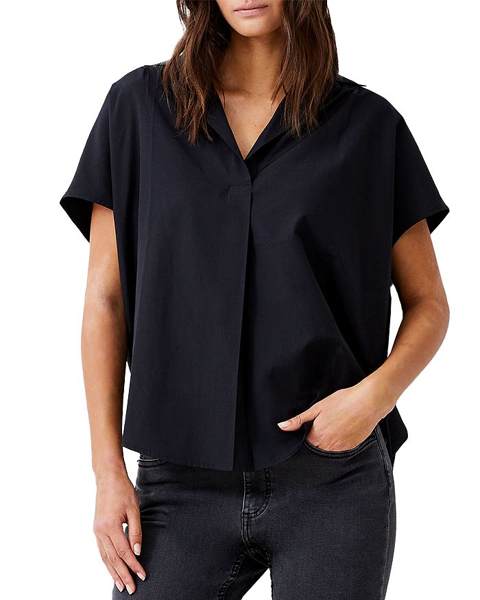 Рубашка с воротником и асимметричным подолом FRENCH CONNECTION, черный
Рубашка с воротником и асимметричным подолом FRENCH CONNECTION, черный