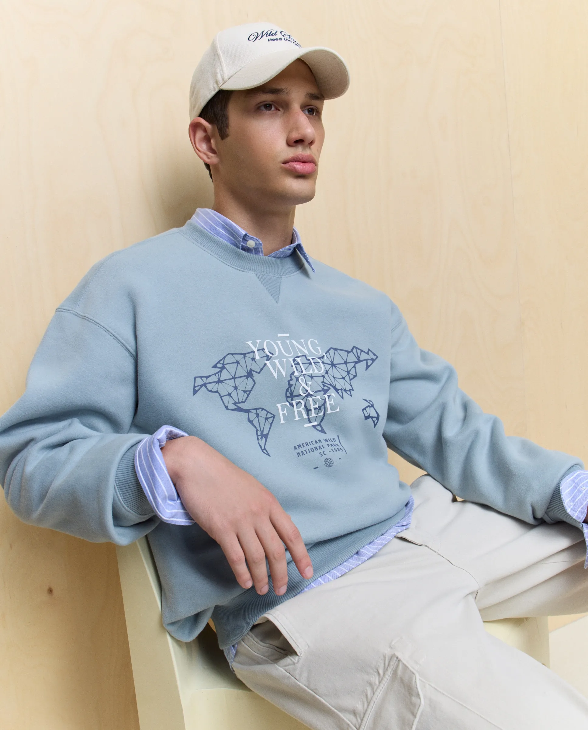 Мужская свитшот с круглым воротником Easy Wear, голубо-зеленый
Мужская свитшот с круглым воротником Easy Wear, голубо-зеленый