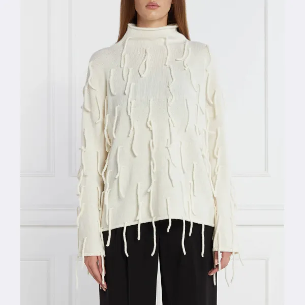 Шерстяная водолазка стандартного кроя Liviana Conti, белый
Шерстяная водолазка стандартного кроя Liviana Conti, белый