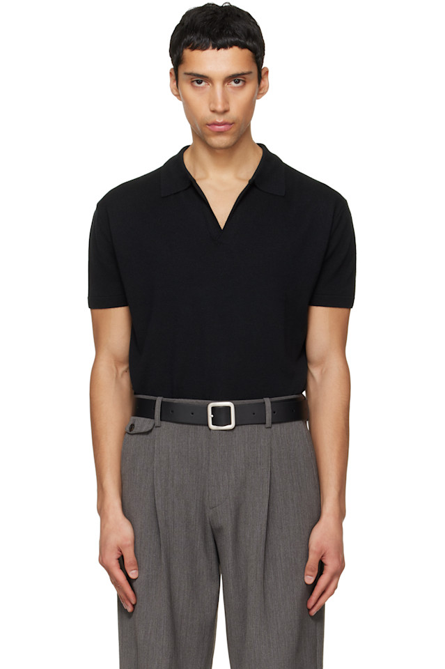 Вязаная рубашка-поло из шелкового кашемира с открытым воротником Tonywack, черный
Вязаная рубашка-поло из шелкового кашемира с открытым воротником Tonywack, черный