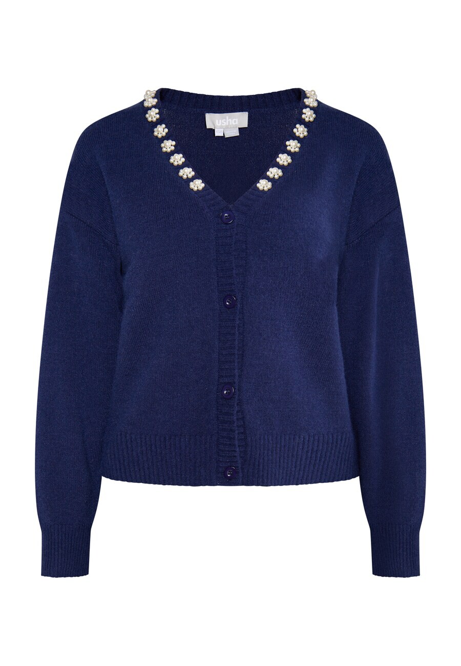 Вязаный кардиган Usha Knit Cardigan Sivene, морской синий
Вязаный кардиган Usha Knit Cardigan Sivene, морской синий