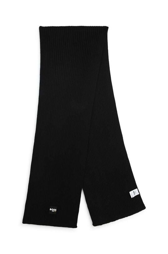 Детский шарф из смесовой шерсти Boss, черный
Детский шарф из смесовой шерсти Boss, черный