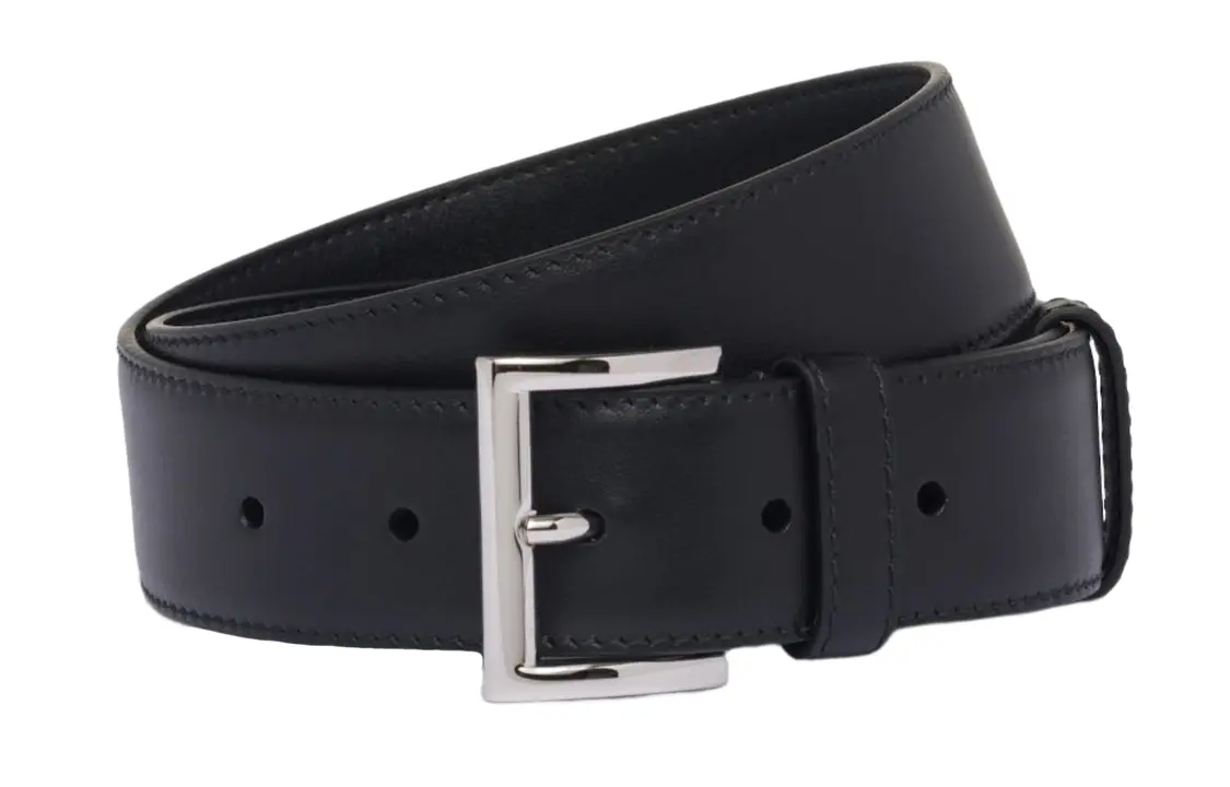 Ремень кожаный Prada Triangle-logo, черный
Ремень кожаный Prada Triangle-logo, черный