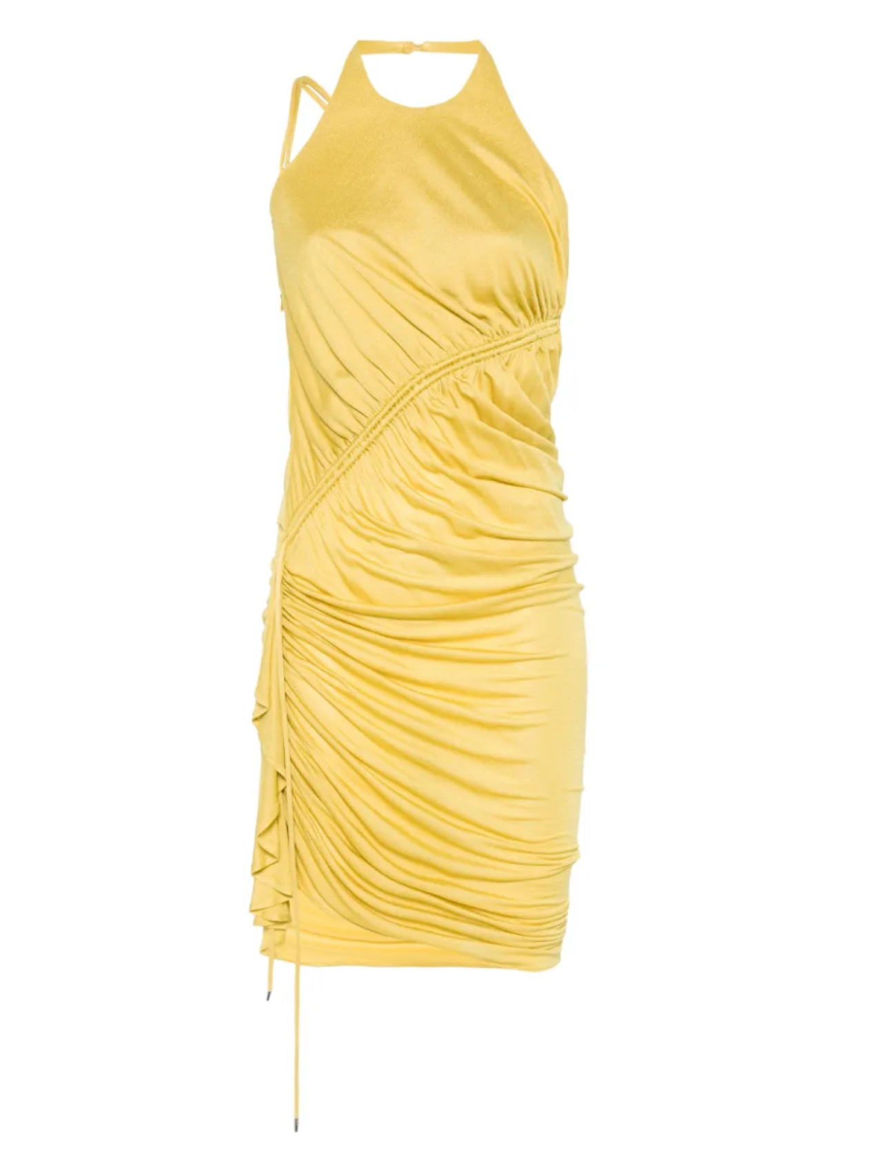 Креповое платье мини со сборками Blumarine, желтый
Креповое платье мини со сборками Blumarine, желтый
