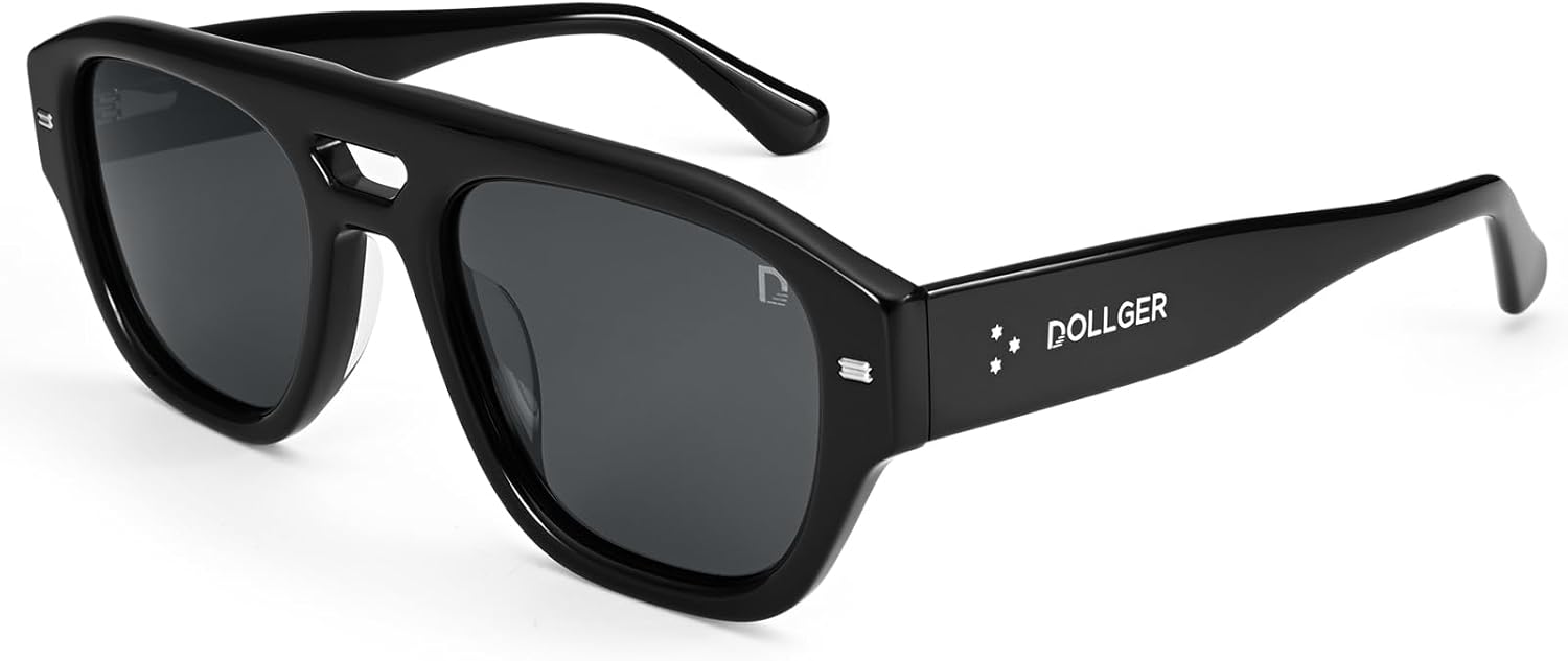 Поляризованные солнцезащитные очки-авиаторы Dollger для мужчин и женщин, увеличенного размера, из ацетата, квадратной формы, дизайнерские, с большой оправой и защитой от УФ-излучения, C1:black Frame Black Lens
Поляризованные солнцезащитные очки-авиаторы Dollger для мужчин и женщин, увеличенного размера, из ацетата, квадратной формы, дизайнерские, с большой оправой и защитой от УФ-излучения, C1:black Frame Black Lens