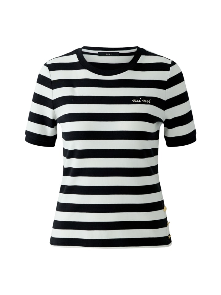 Oui Футболка белого и черного цвета
Oui Футболка белого и черного цвета