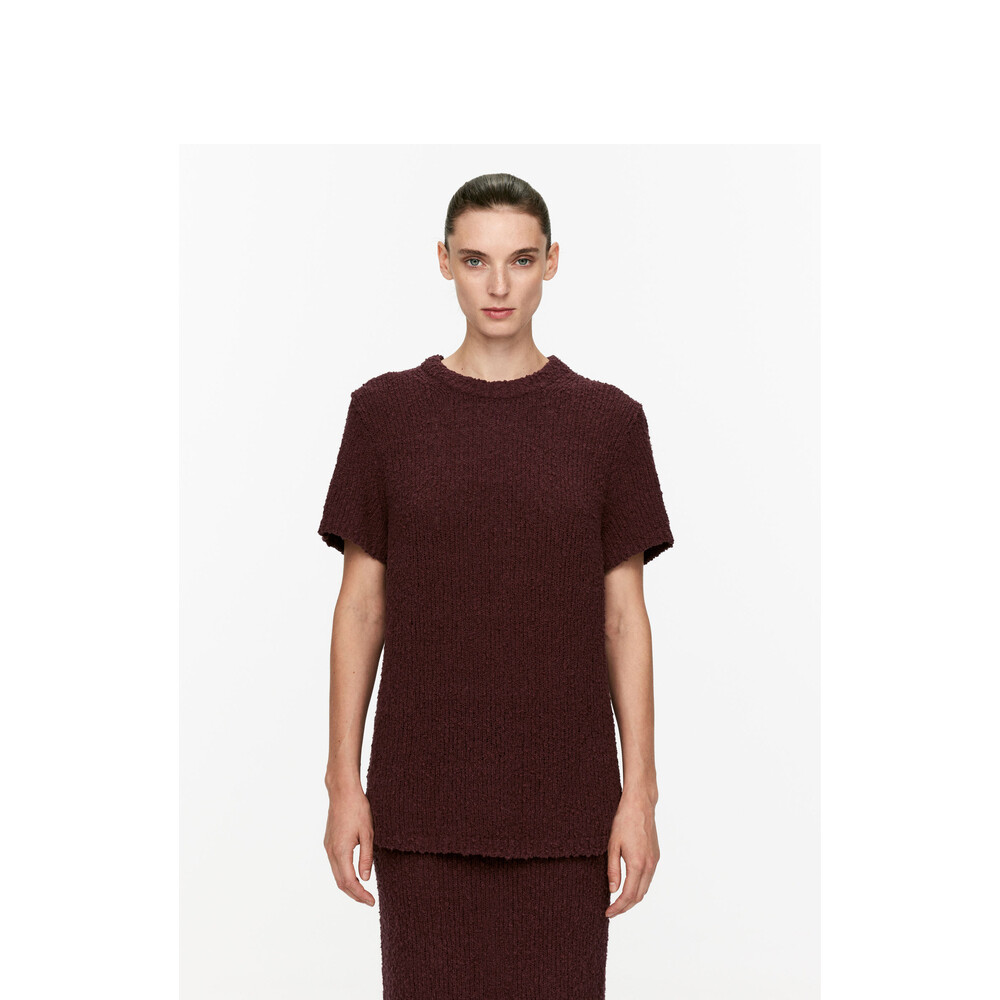 Футболка женская Arket с короткими рукавами и круглым вырезом, бордовый
Футболка женская Arket с короткими рукавами и круглым вырезом, бордовый