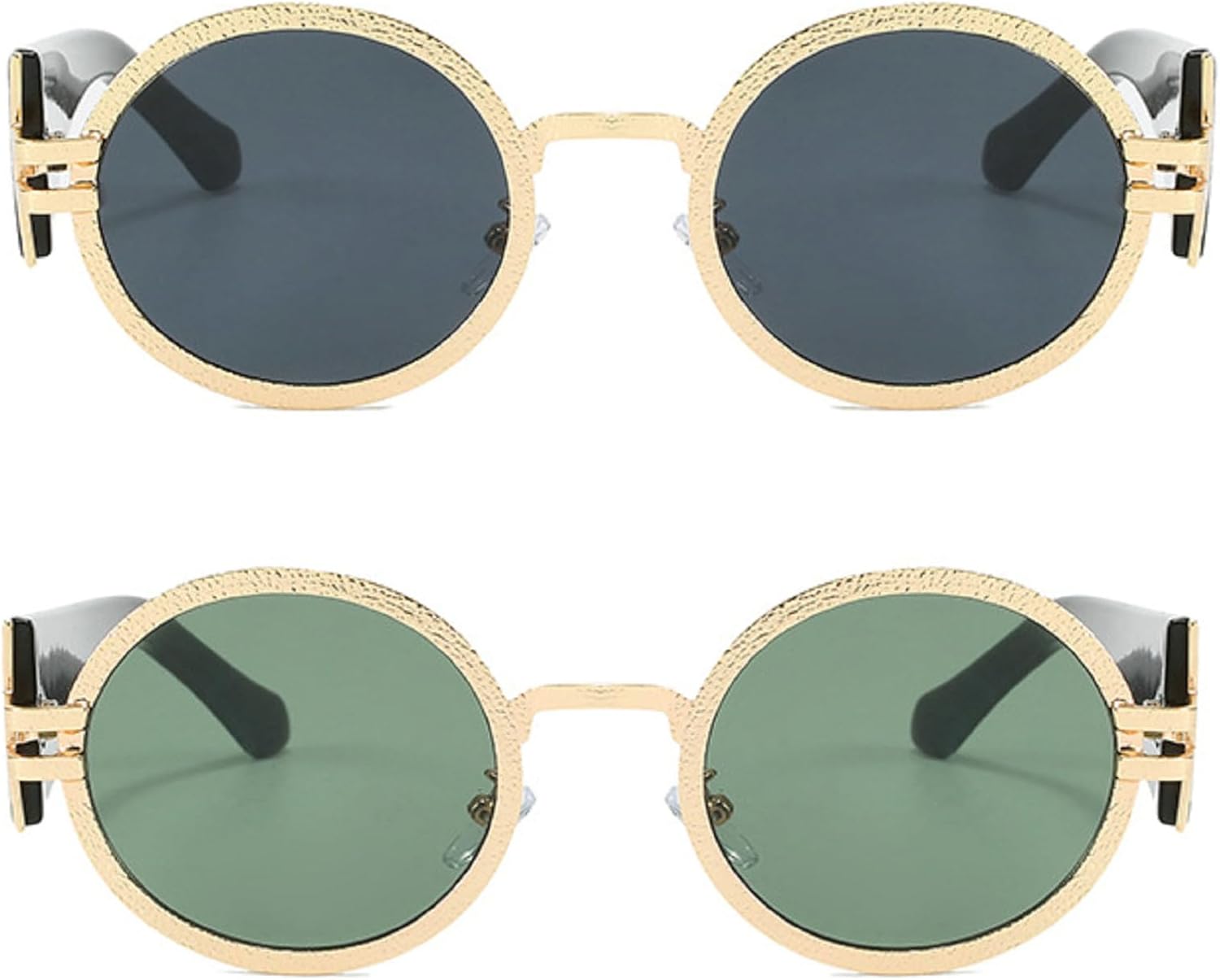 Круглые солнцезащитные очки для женщин и мужчин, модные, в металлической оправе, ретро, классические, дизайнерские, с защитой от УФ-излучения UV400 mincl, 2pcs-gold Gray&green
Круглые солнцезащитные очки для женщин и мужчин, модные, в металлической оправе, ретро, классические, дизайнерские, с защитой от УФ-излучения UV400 mincl, 2pcs-gold Gray&green