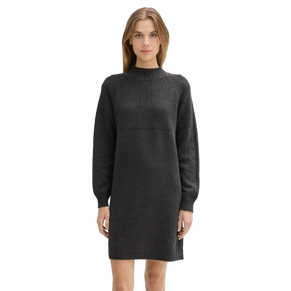 Платье Tom Tailor Knit Mock Neck, серый
Платье Tom Tailor Knit Mock Neck, серый