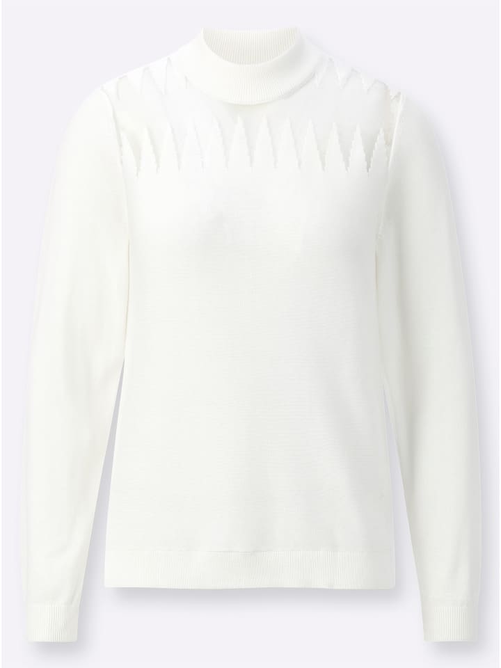 Тонкий вязаный свитер цвета экрю creation L
Тонкий вязаный свитер цвета экрю creation L