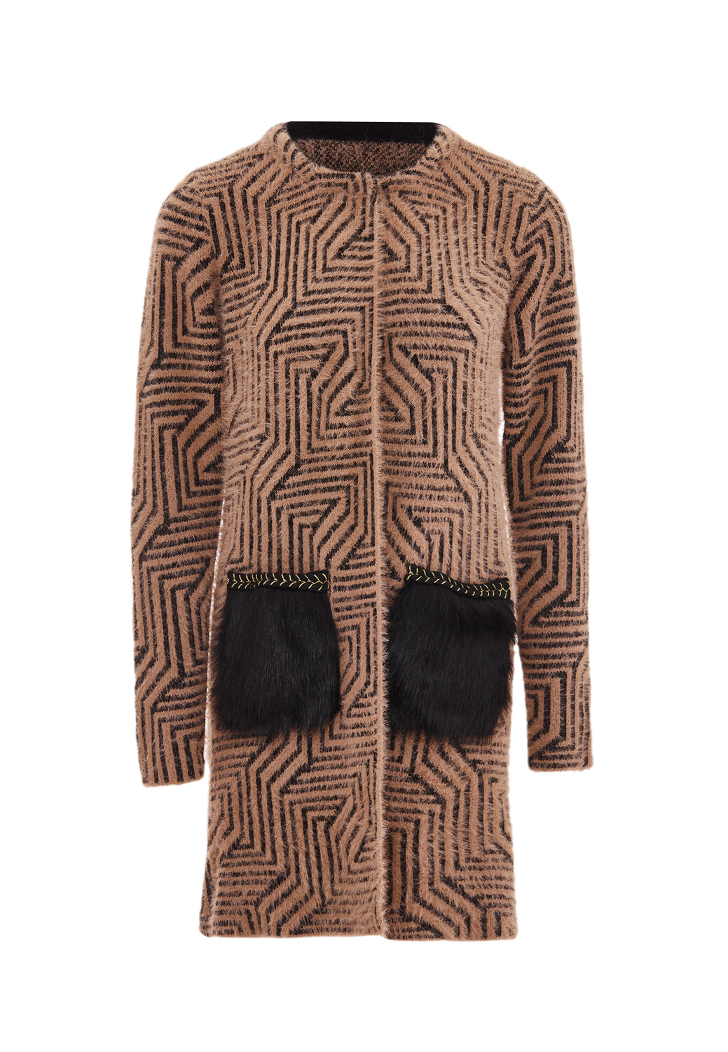 Толстовка faina Strickjacke, темно-розовый черный
Толстовка faina Strickjacke, темно-розовый черный