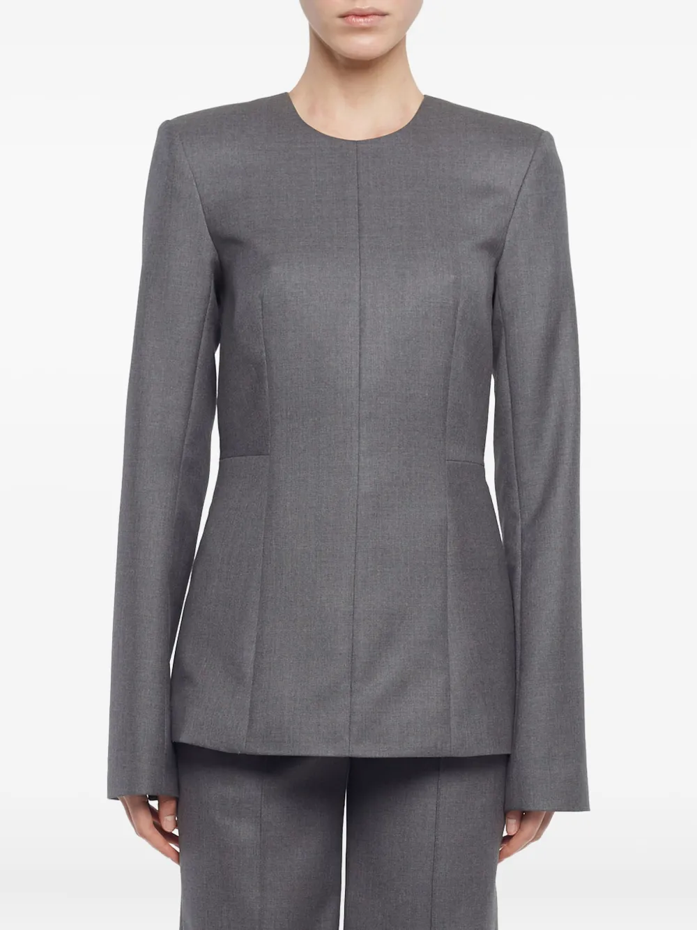 Топ с круглым вырезом Adam Lippes, серый
Топ с круглым вырезом Adam Lippes, серый