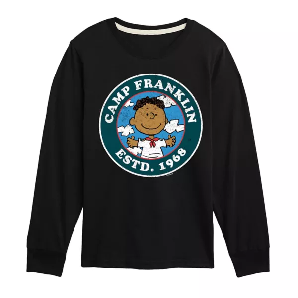 Футболка с длинным рукавом и принтом «Peanuts Camp Franklin» для мальчиков 8–20 лет Licensed Character, черный
Футболка с длинным рукавом и принтом «Peanuts Camp Franklin» для мальчиков 8–20 лет Licensed Character, черный