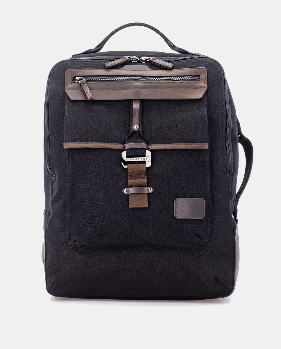 Мужская сумка из хлопка с кожаными деталями Scharlau, черный
Мужская сумка из хлопка с кожаными деталями Scharlau, черный