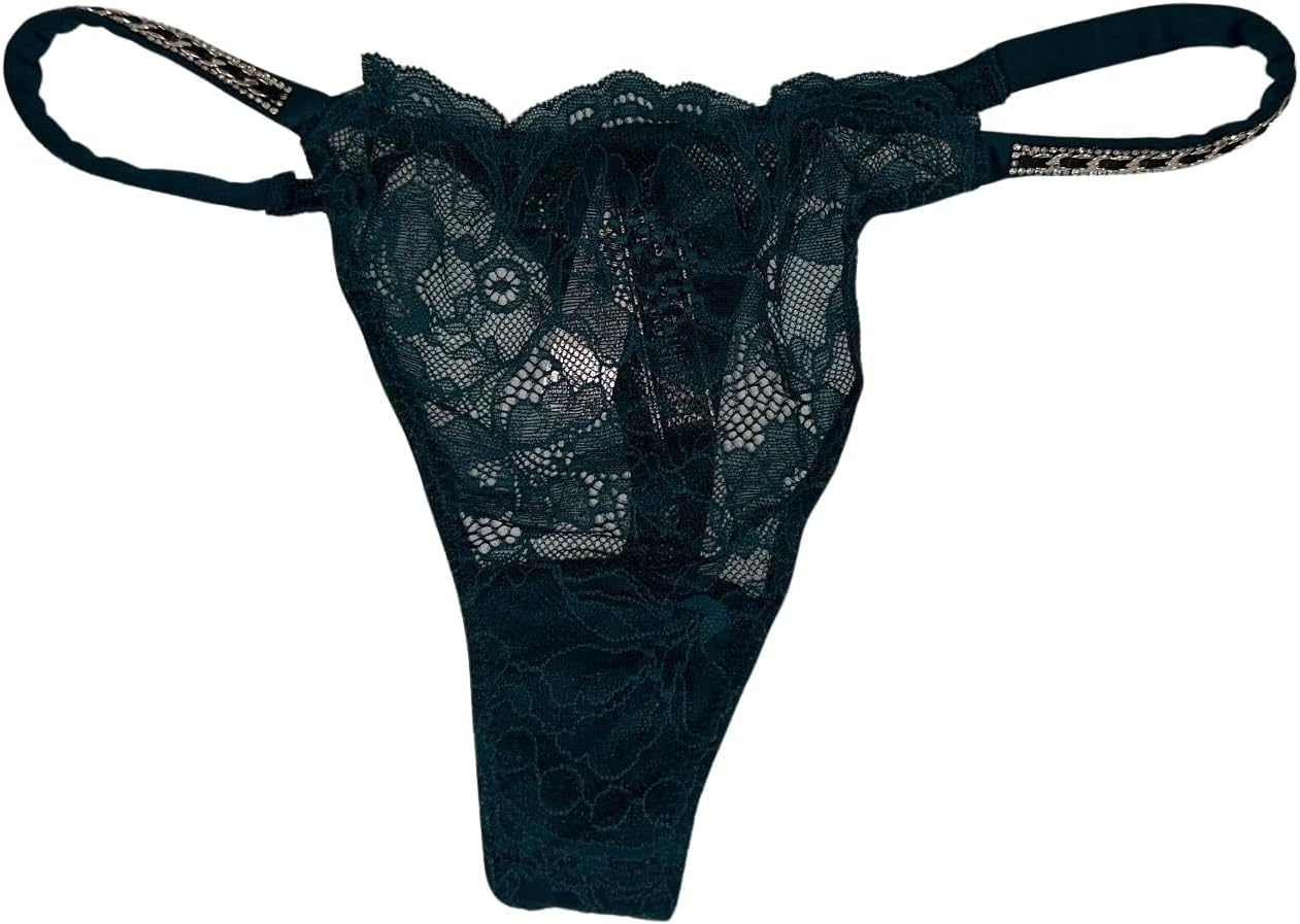 Трусики-стринги Victoria's Secret Lace Shine Strap, цвет зеленый, новые, Black Ivy
Трусики-стринги Victoria's Secret Lace Shine Strap, цвет зеленый, новые, Black Ivy