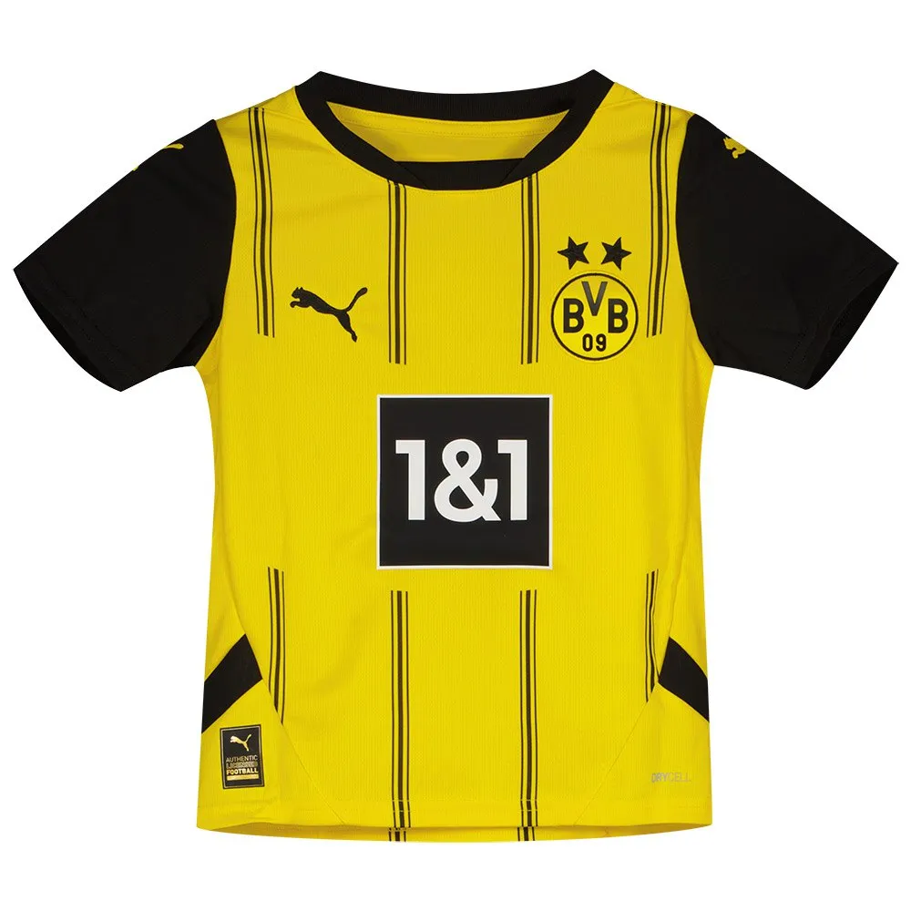 Футболка с коротким рукавом Puma BVB Borrussia Dortmund 24/25 home junior, желтый 
Футболка с коротким рукавом Puma BVB Borrussia Dortmund 24/25 home junior, желтый
