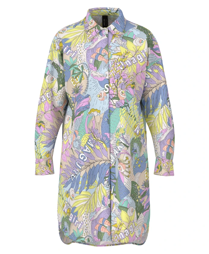 Платье-Рубашка с экзотическим принтом суши Marc Cain, мультиколор
Платье-Рубашка с экзотическим принтом суши Marc Cain, мультиколор
