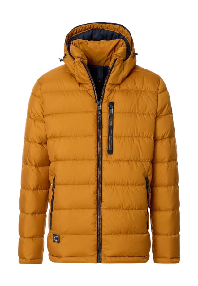 Стеганая куртка с регулируемым капюшоном и карманами на молнии Casamoda, желтый
Стеганая куртка с регулируемым капюшоном и карманами на молнии Casamoda, желтый