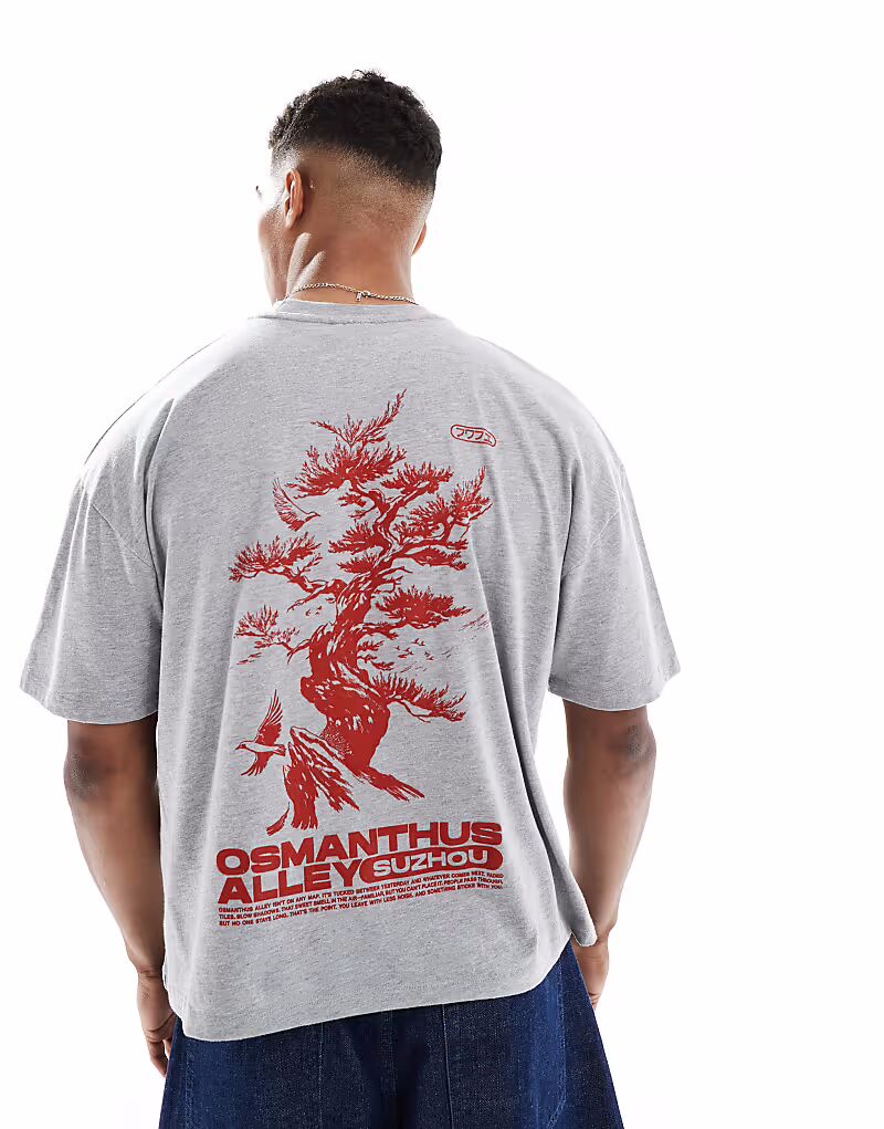 Футболка свободного кроя ASOS DESIGN с принтом спереди и сзади серого меланжевого цвета, Серый, Футболка свободного кроя ASOS DESIGN с принтом спереди и сзади серого меланжевого цвета
Футболка свободного кроя ASOS DESIGN с принтом спереди и сзади серого меланжевого цвета, Серый, Футболка свободного кроя ASOS DESIGN с принтом спереди и сзади серого меланжевого цвета