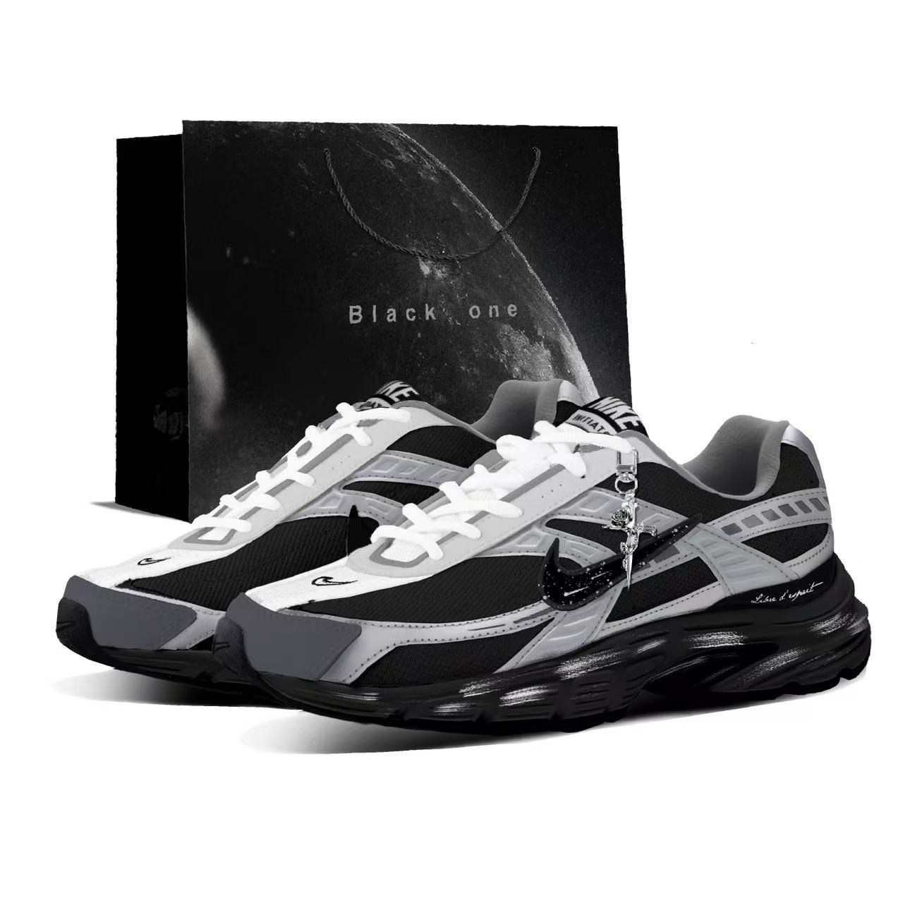 Nike Initiator Mesh, кожаная амортизация, износостойкие низкие кроссовки мужские черно-серые
Nike Initiator Mesh, кожаная амортизация, износостойкие низкие кроссовки мужские черно-серые