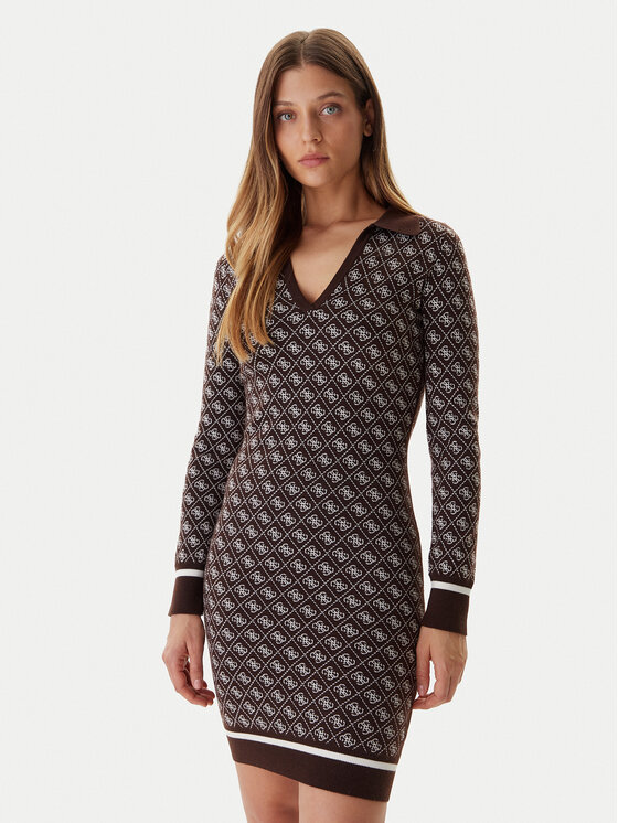 Вязаное платье slim fit W5BK25 Z3JD2 Guess, коричневый
Вязаное платье slim fit W5BK25 Z3JD2 Guess, коричневый