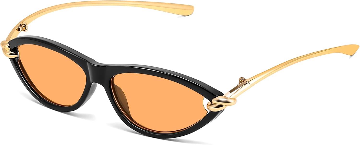 Солнцезащитные очки FEISEDY Retro Oval Cat Eye для женщин, в стиле Y2k, маленькие солнцезащитные очки в стиле «кошачий глаз», модные очки 90-х для женщин и мужчин, артикул B4186, Black/Orange
Солнцезащитные очки FEISEDY Retro Oval Cat Eye для женщин, в стиле Y2k, маленькие солнцезащитные очки в стиле «кошачий глаз», модные очки 90-х для женщин и мужчин, артикул B4186, Black/Orange
