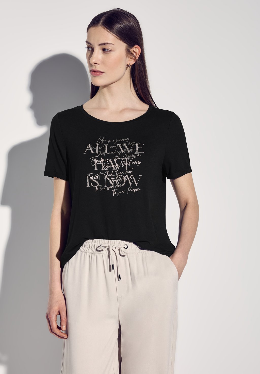 Рубашка с принтом Street One, черный
Рубашка с принтом Street One, черный