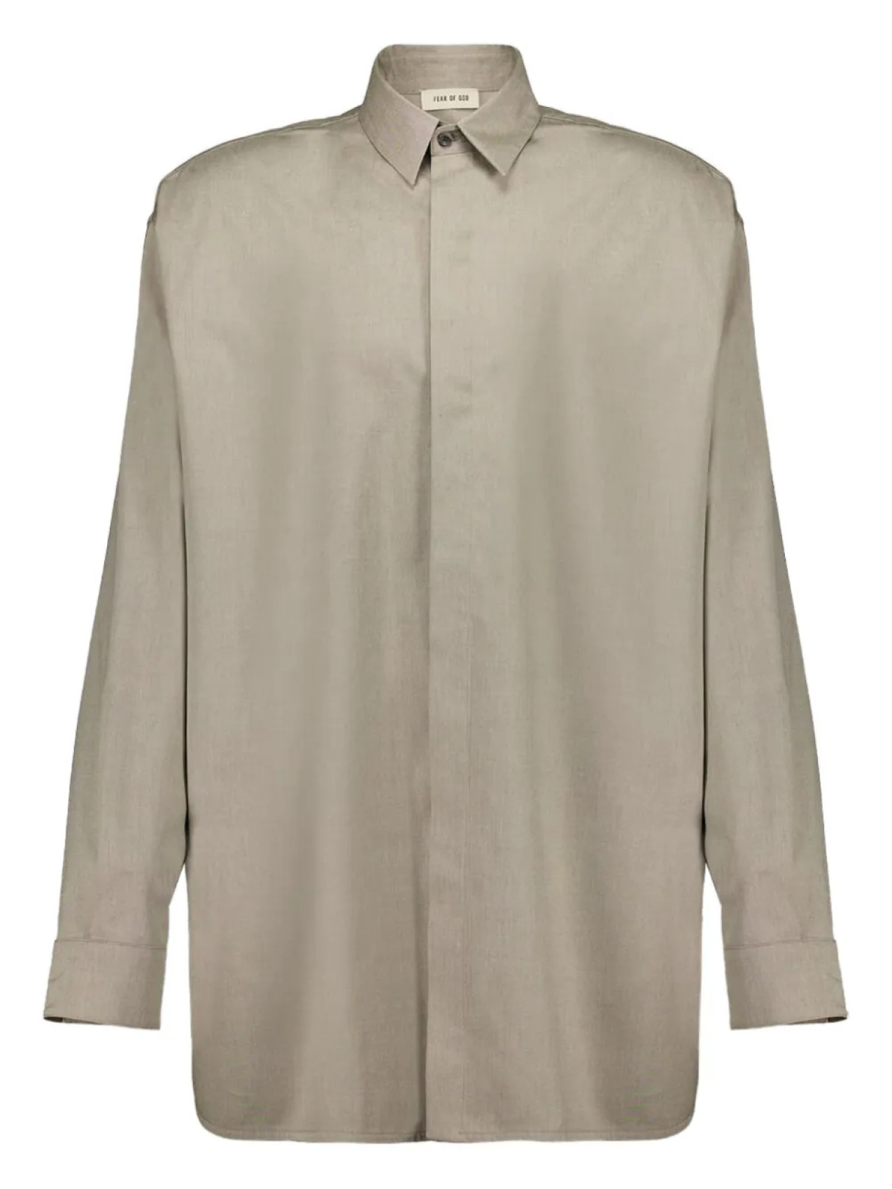 Рубашка Oxford с вентиляцией FEAR OF GOD ESSENTIALS, нейтральный 
Рубашка Oxford с вентиляцией FEAR OF GOD ESSENTIALS, нейтральный