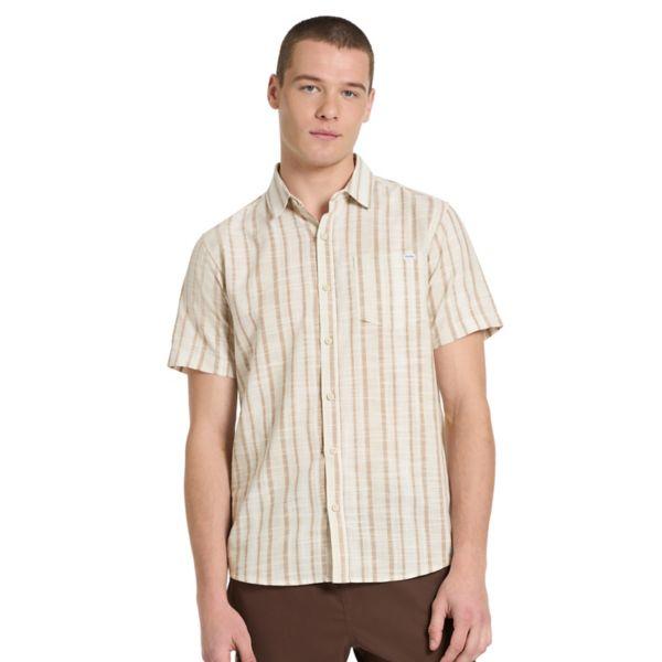 Мужская полосатая тканая рубашка с короткими рукавами и застежкой на пуговицы Hurley, белый
Мужская полосатая тканая рубашка с короткими рукавами и застежкой на пуговицы Hurley, белый