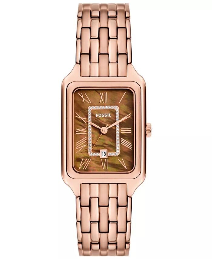 Женские часы Raquel из нержавеющей стали с тремя стрелками и датой цвета розового золота, 26 мм Fossil
Женские часы Raquel из нержавеющей стали с тремя стрелками и датой цвета розового золота, 26 мм Fossil