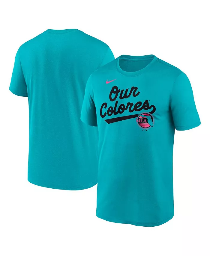 Мужская бирюзовая футболка Miami Marlins 2025 City Connect с надписью Team Phrase Script Legend Performance Nike
Мужская бирюзовая футболка Miami Marlins 2025 City Connect с надписью Team Phrase Script Legend Performance Nike