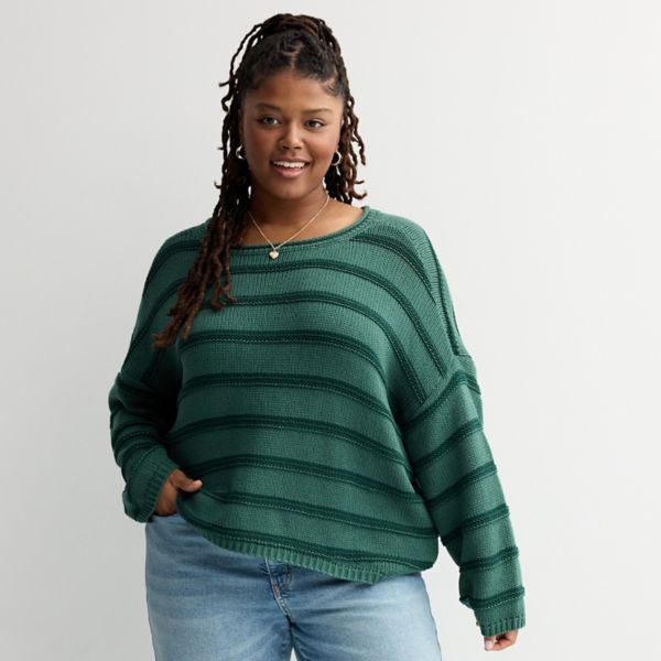 Джемпер с лодочкой для девушек больших размеров So, цвет green stripe
Джемпер с лодочкой для девушек больших размеров So, цвет green stripe