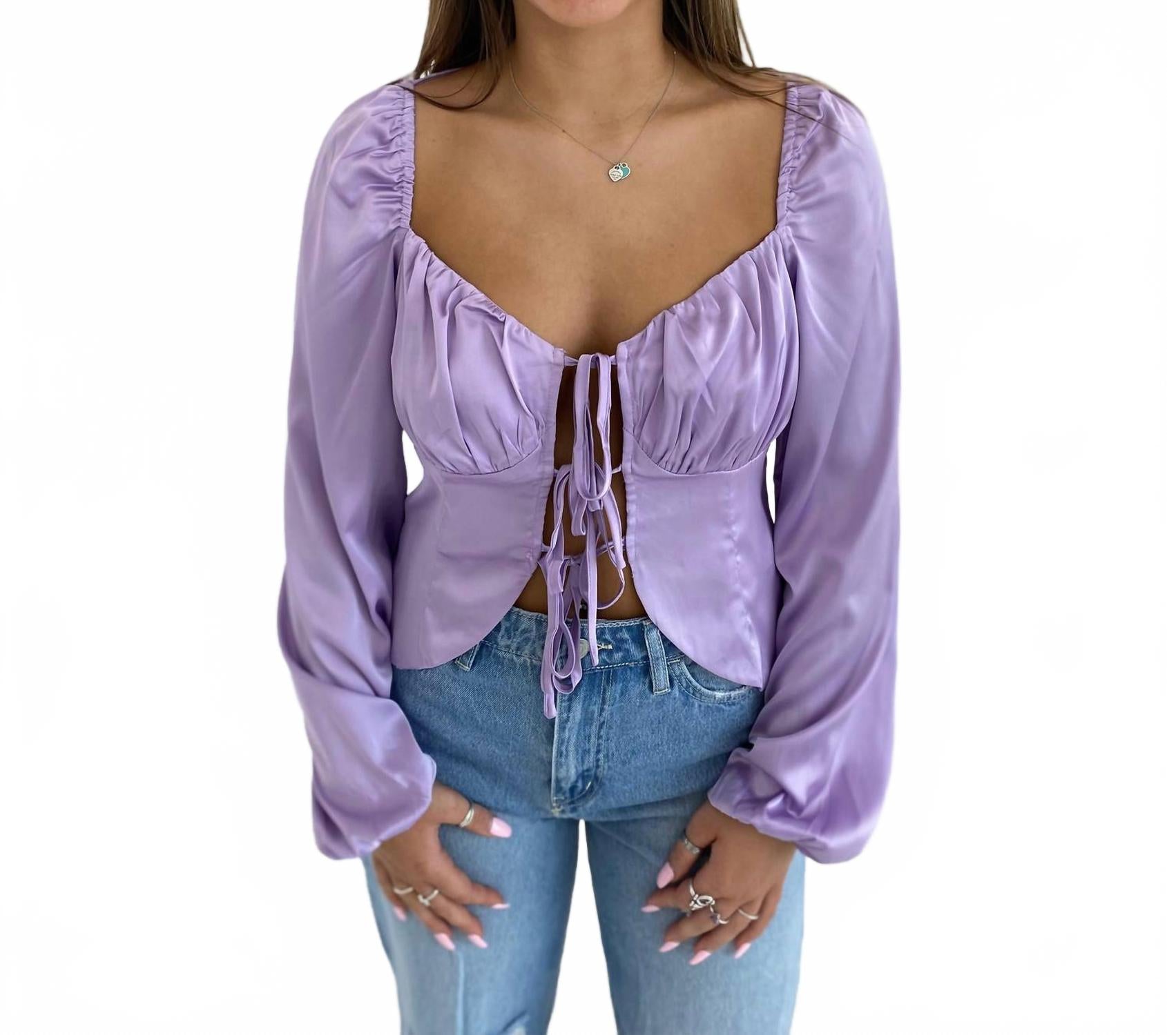 Женская блузка в лавандовом цвете Klesis
Женская блузка в лавандовом цвете Klesis