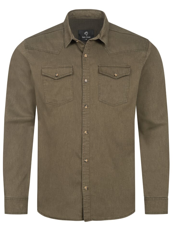 Рубашка Rock Creek Jeanshemd, темно-зеленый
Рубашка Rock Creek Jeanshemd, темно-зеленый