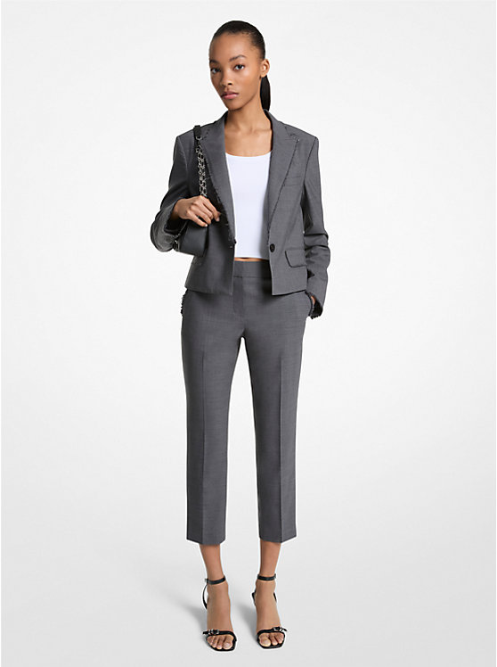 Укороченные брюки из эластичной шерсти Michael Kors, черный
Укороченные брюки из эластичной шерсти Michael Kors, черный