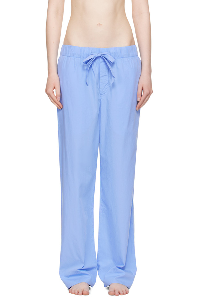 Пижамные брюки из поплина Tekla, синий
Пижамные брюки из поплина Tekla, синий