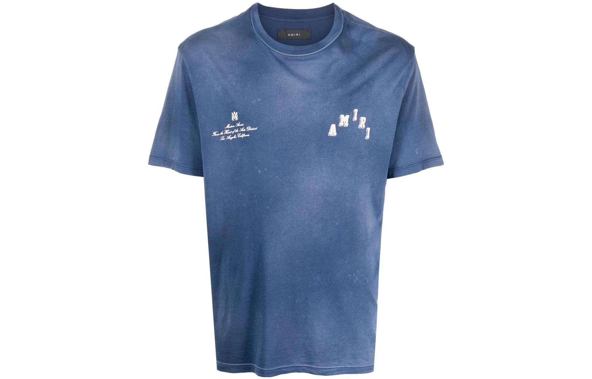 Винтажная футболка в стиле колледжа AMIRI, синий
Винтажная футболка в стиле колледжа AMIRI, синий