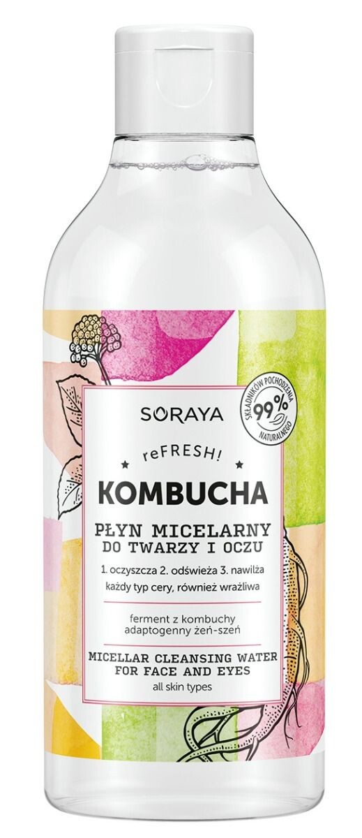 Мицеллярная жидкость Soraya Kombucha, 400 мл
Мицеллярная жидкость Soraya Kombucha, 400 мл