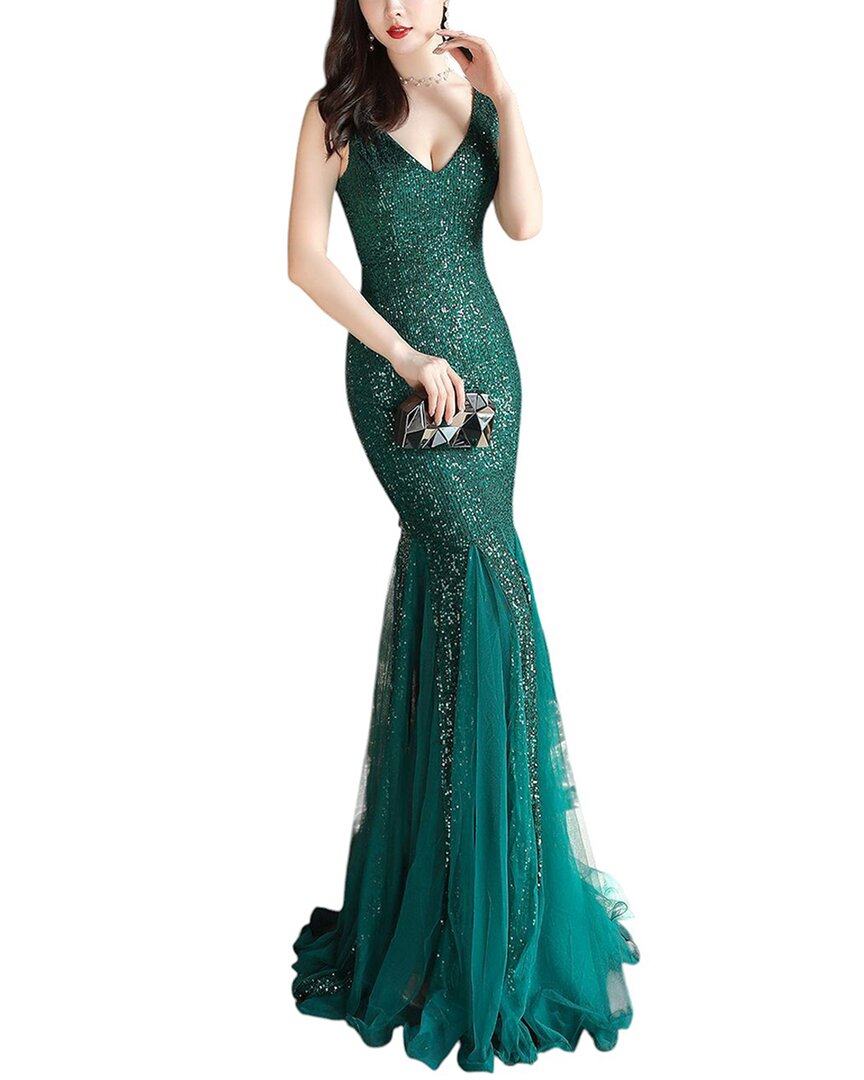 KALINNU Макси-платье, зеленый
KALINNU Макси-платье, зеленый