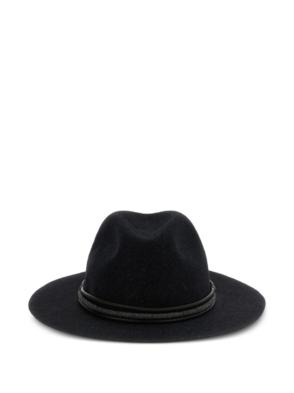 Кожаная шляпа-федора с лентой монили Brunello Cucinelli, серый
Кожаная шляпа-федора с лентой монили Brunello Cucinelli, серый