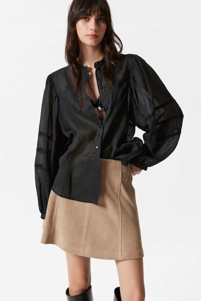 Блузка с объемными рукавами & Other Stories, черный
Блузка с объемными рукавами & Other Stories, черный